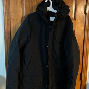 New Amazon Essentials Mens Long Parka Jacket L NWT